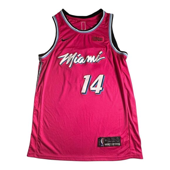 Nike Other - Miami Heat Jersey Mens XL 54 Pink Tyler Herro Nike Vice City NBA Sleeveless